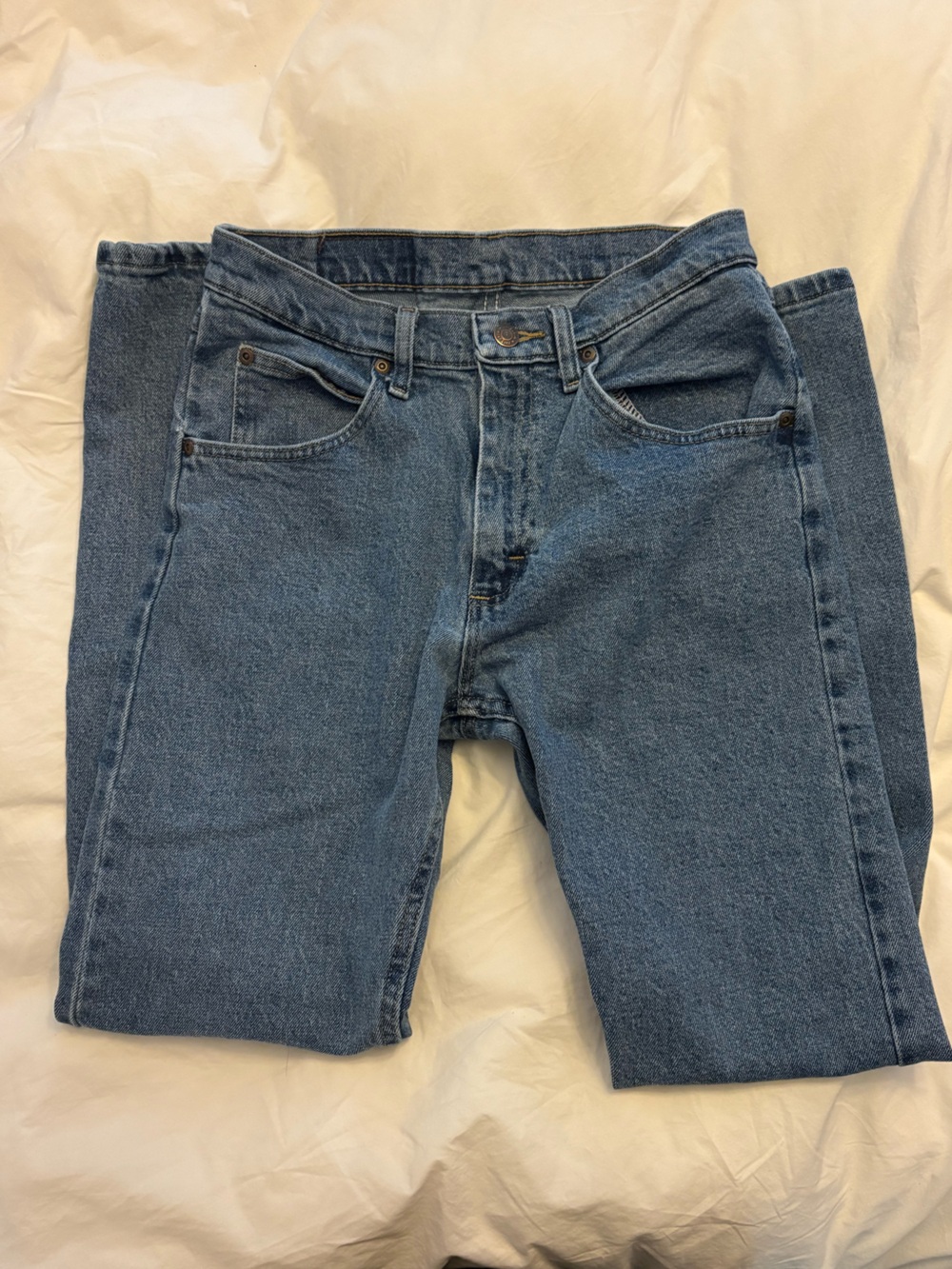 VTG Wrangler Blue Denim Jeans with Contrast Stitching